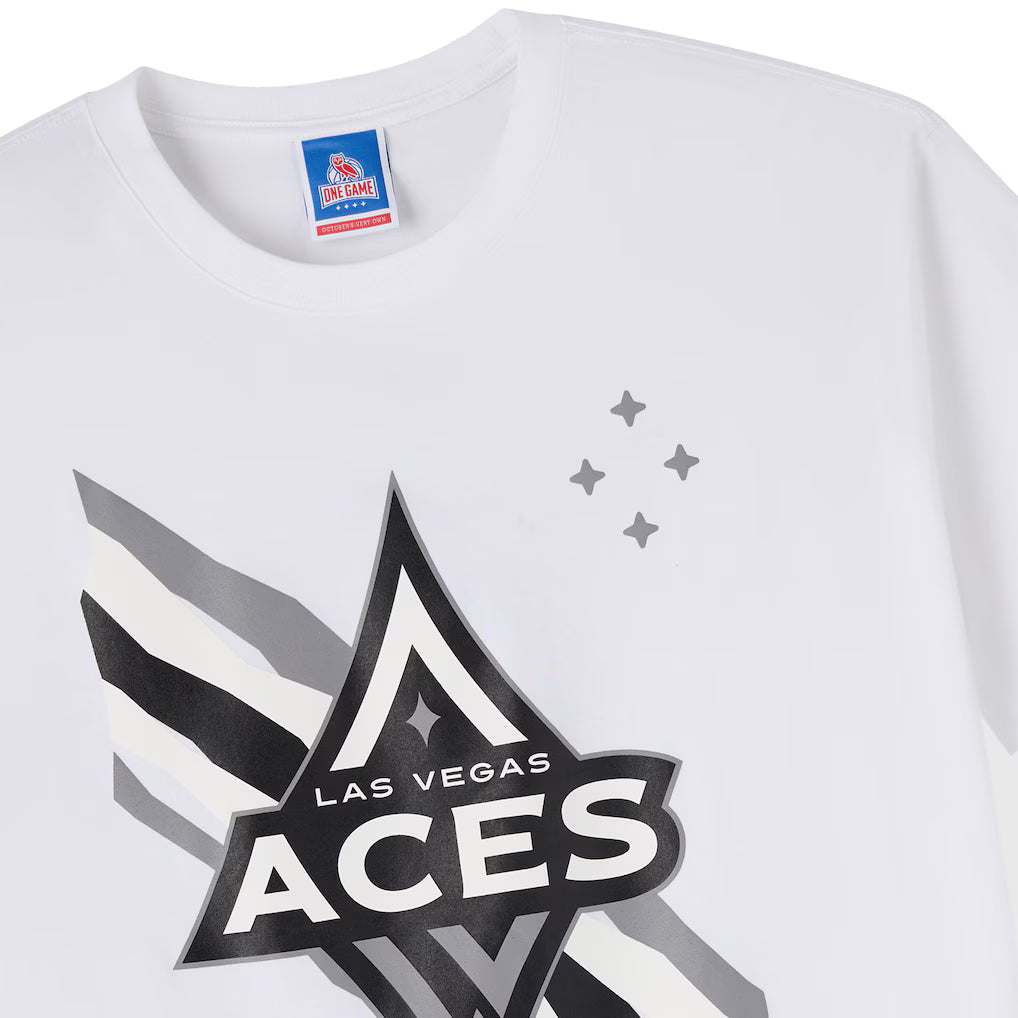 Las Vegas Aces Women's OVO x WNBA Graphic White T-Shirt