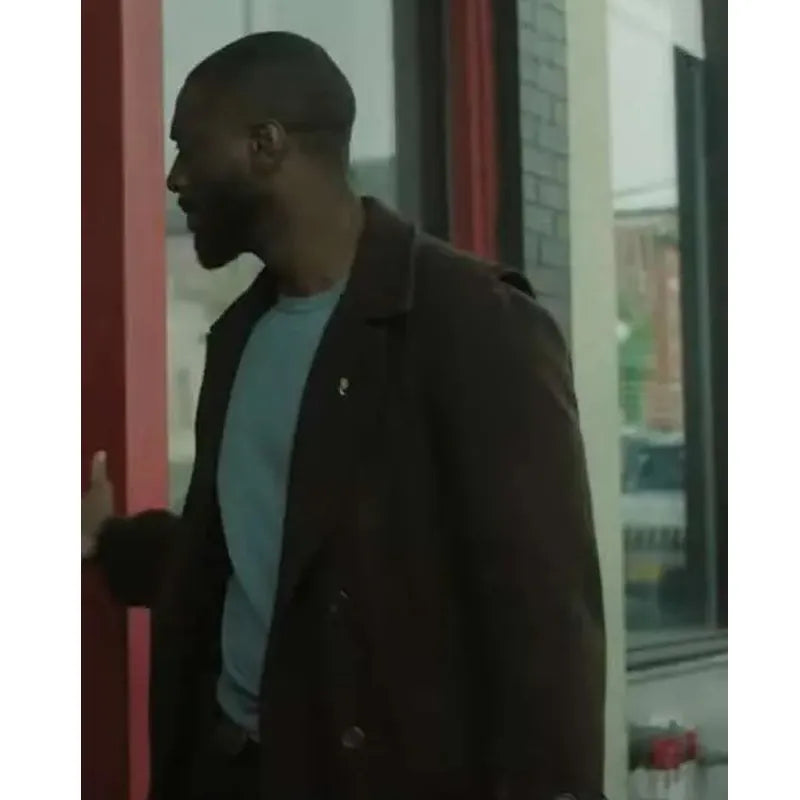 Aldis Hodge Cross Coat
